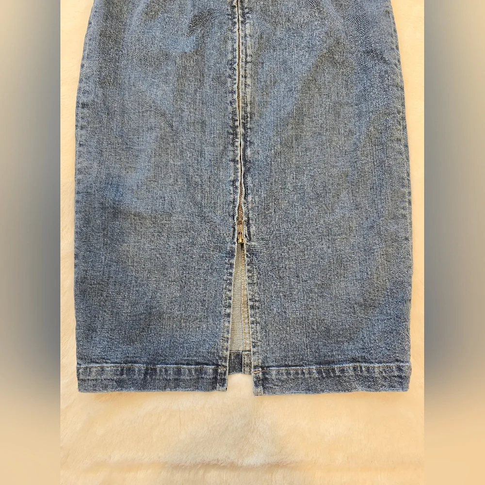 Rebecca Taylor La Vie High Waist Denim Pencil Skirt Size 29 - Picture 9 of 11